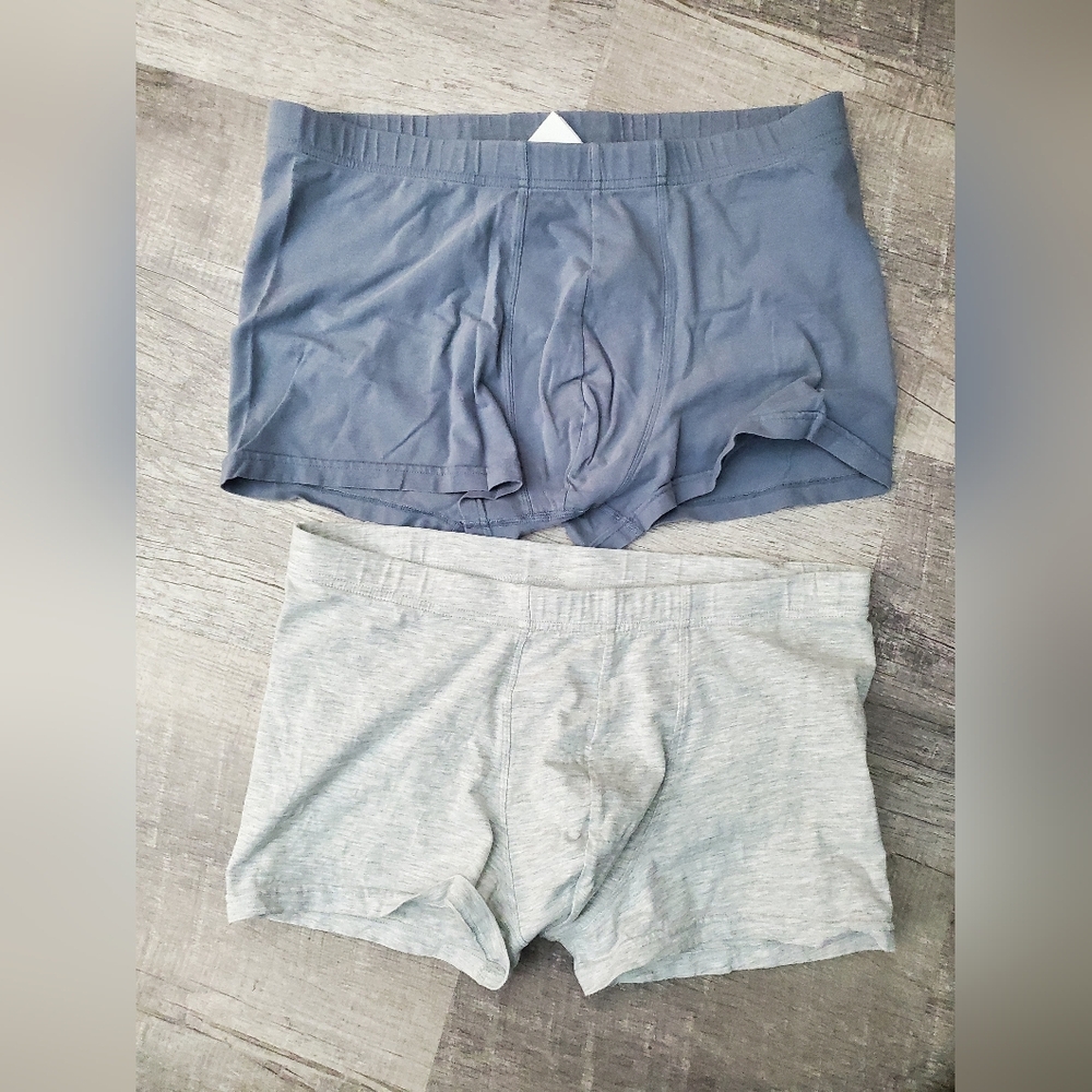 H&M Boxer Briefs in Navy Blue and Light Gray